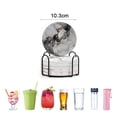 thumbnail image 2 of Los posavasos para bebidas, los posavasos absorbentes con soportes, los posavasos de cerámica con base de corcho y los posavasos de piedra para regalo de inauguración de la casa son un juego de 6 piez, 2 of 5
