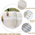 thumbnail image 3 of Table Cloth,Shrink-Proof Tablecloth Coffee Table Clothes Cotton Linen Dust-Proof Table Cover with Tassels Wrinkle-Proof Table Cloth for Party Kitchen Dinning Table Decoration ( Square,55’’ x 55’’ ), 3 of 7