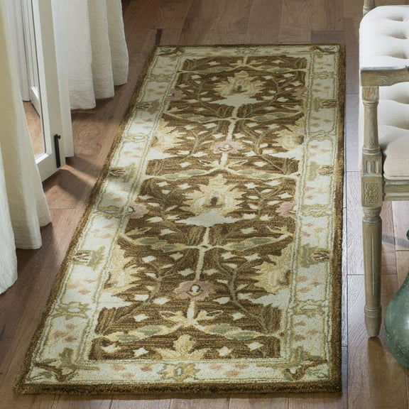 SAFAVIEH Anatolia AN540B Handmade Brown / Beige Rug