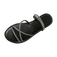 thumbnail image 2 of Censtreet Women's Flat Sandals Fashion Slides With Soft Leather Slippers for Summer, 2 of 9