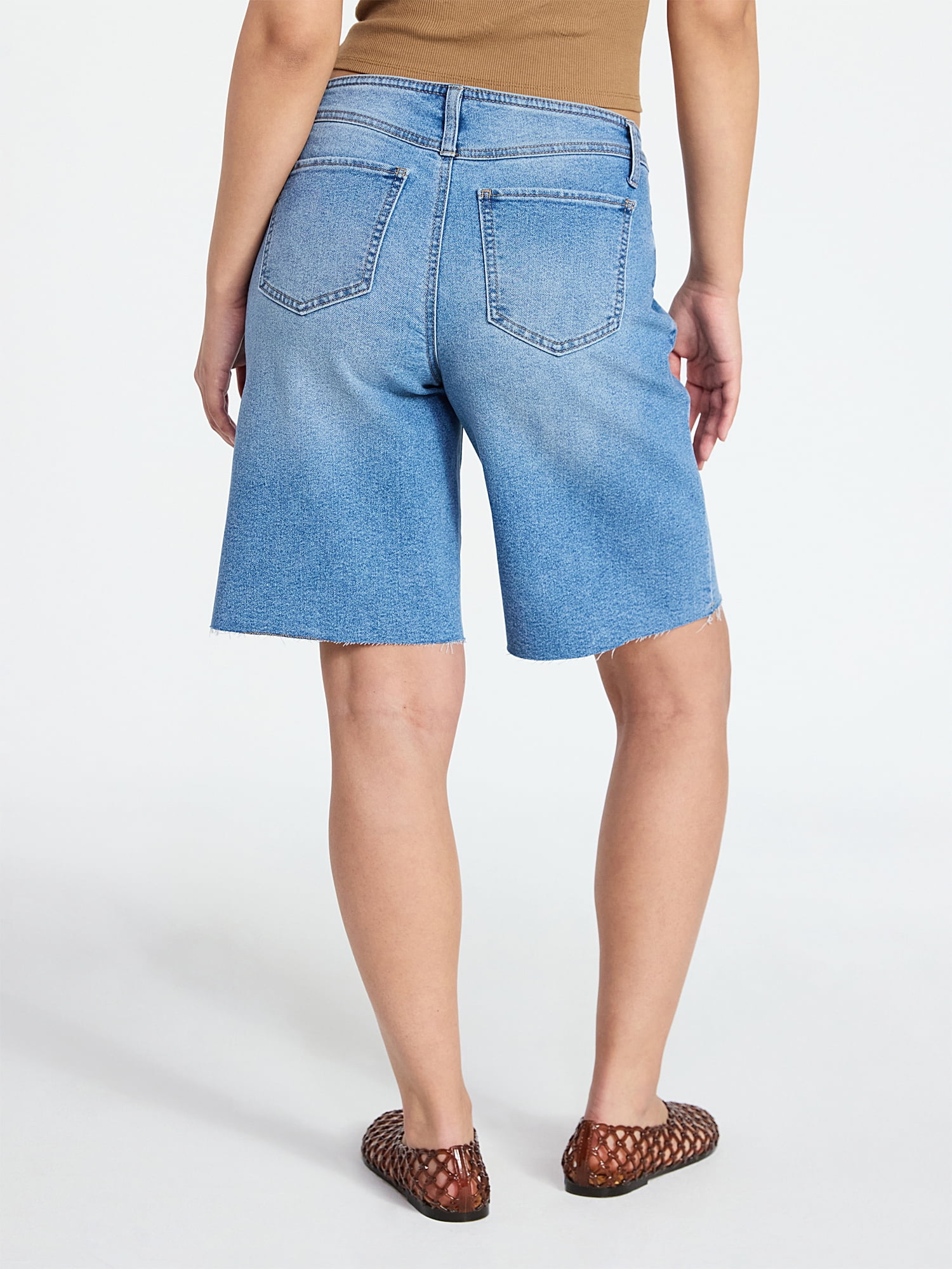No Boundaries No Waist Baggy Jorts, Women's XXS-XXL