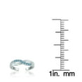 thumbnail image 2 of Sterling Silver Light Blue CZ Infinity Toe Ring, 2 of 2