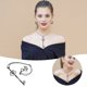 thumbnail image 2 of Collar colgante de aleación de plata negra con combinación de llave esqueleto y cabeza con exquisita artesanía y uso versátil, 2 of 6