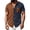 A85-Navy, variant on Mens Short Sleeve Button Down Shirts for Men Two Tone Waffle Grid Color Block with Single Pocket Loose Summer Beach Vacation Tops