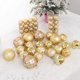 thumbnail image 5 of 2023 Nuevas bolas decorativas navideñas 46 bolas colgantes de plástico galvanizado pintadas con flocado para árbol de Navidad Juego de colgantes Caja de regalo, 5 of 5
