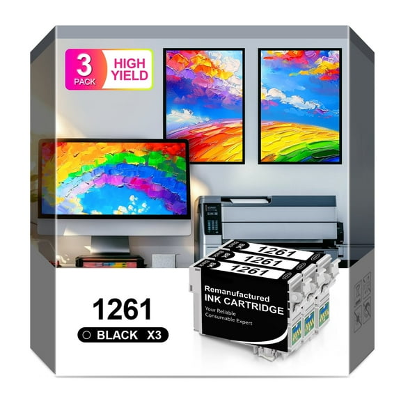 126XL T126 126 Ink Cartridge Compatible for Epson 126 ink cartridges for Epson printers Workforce 435 525 545 635 645 WF-3520 Stylus NX430