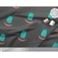 thumbnail image 3 of Soimoi Green Poly Georgette Fabric Jar & Happy Valentine Day Text Print Sewing Fabric Yard 52 Inch Wide, 3 of 3