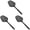Black*3, variant on Heat-Resistant Nylon Slotted Spatula (480°F), Multi-Purpose Slotted Turner with Holes for Frying Boiling Pasta Dumplings, Non-Stick Cookware Safe, Black, By Tanuke store
