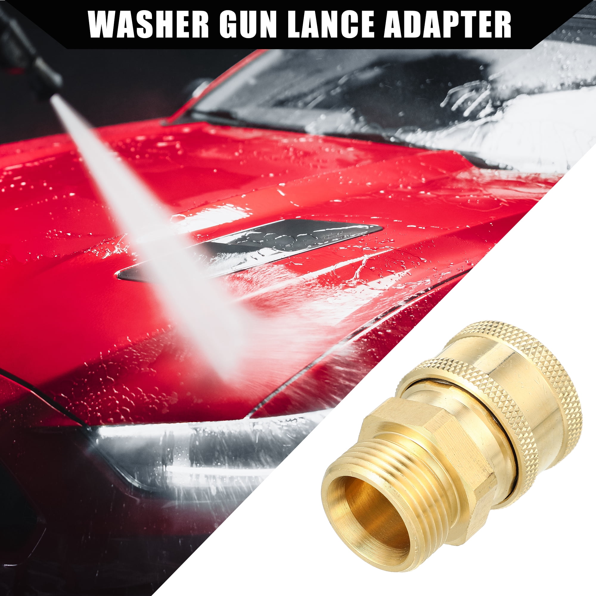 Unique Bargains Pressure Washer Coupler / Outer Female Washer Gun Adapter Universal