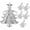 Silver, variant on Christmas Napkin Rings Set of 8 - Metal Christmas Tree Napkin Holders, Xmas Holiday Napkin Rings for Table Decorations, Dinner Party, and Winter Weddings