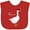 Red, variant on Inktastic French Goose Says Honque Boys or Girls Baby Bib