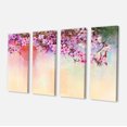 thumbnail image 2 of Watercolor Painting Cherry Blossoms - Floral Canvas Art Print, 2 of 3