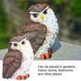 LYUFake Owl, Fake Horned Owl Bird Scarecrow to Scare Birds Squirrels