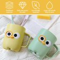 thumbnail image 3 of Reusable Mouthwash Cup, Smooth Mouth Bathroom Tumbler Mug, Toothbrush Holder for Camping Travel Kitchen (Yellow), 3 of 5