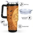 thumbnail image 3 of Halloween Travel Mug Happy Halloween Pumpkin Coffee Travel Mug with Straw,Thermal with Lids for Hot and Cold Drinks for Fathers Husband Mothers 40 oz Spooky Cup, 3 of 7