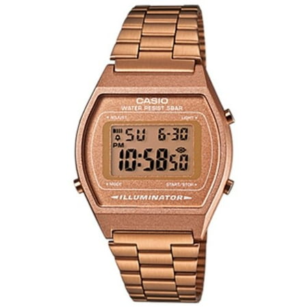 Casio Women's Retro Digital Rose Gold Watch B640WC-5AEF