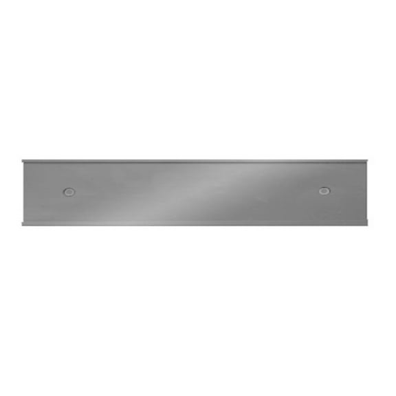 Nameplate Holder - Wall or Door - Silver 8 x 2 - 10 Pack