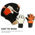 thumbnail image 3 of Greenadscape 1Pair Protective Orange Goalkeeper Hand Protector with Breathable PU and Latex Palm, 3 of 6