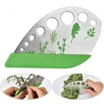 thumbnail image 4 of Herramienta para pelar hierbas, herramientas con cremallera para pelar hojas de col rizada de acero inoxidable de 9 agujeros, el borde curvo se puede usar como utensilios de cocina ShuxiuWang 1327533085465, 4 of 5