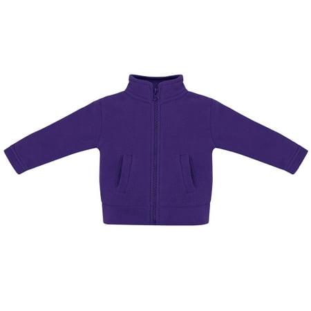 

Creative Knitwear Kids Full Zip Polar Fleece Jacket Purple Sizes 12m-6