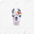 thumbnail image 4 of Inktastic Cute Llama with Flower Girls Toddler Dress, 4 of 5