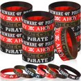 thumbnail image 1 of Pulseras piratas de silicona Capoda Ahoy Matey para niños, 48 unidades, 1 of 7