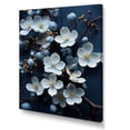 thumbnail image 2 of Designart "Gray-Toned Dogwood Blooms III" Dogwood Wall Art Prints, 2 of 7