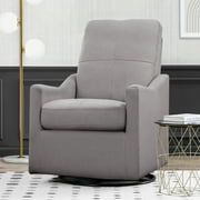 Delta Children Kenwood Slim Nursery Glider Swivel Rocker Chair, French Grey