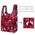 thumbnail image 5 of Wrapables Small JoliBag Nylon Reusable Grocery Bag, 2 Pack, Cats & Dogs, 5 of 5