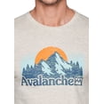 thumbnail image 4 of Avalanche Men's Sunset Mountains Crewneck Long Sleeve Graphic Logo T-Shirt, 4 of 4