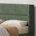 thumbnail image 5 of Queen Size Upholstered Platform Bed Frame with Hydraulic Gas Lift Up Storage, Wingback Headboard, Under bed Storage, Moss Green, 5 of 5