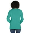 thumbnail image 3 of Hanes Pocket T-Shirt Long Sleeve Unisex Garment Dyed Tee Crewneck Cotton, 3 of 4