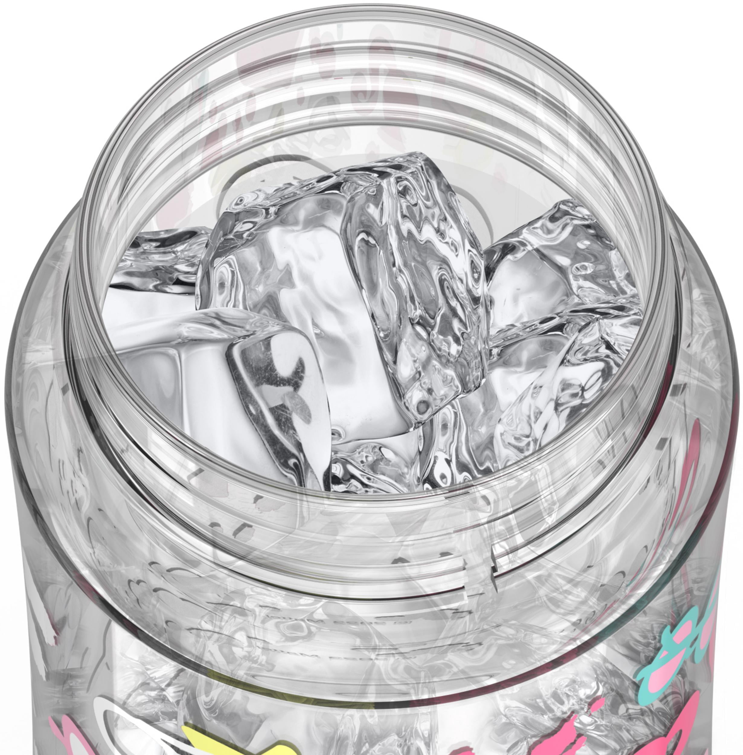 Thermos Kids Plastic Funtainer Water Bottle with Chug Spout, Barbie, 16 fl oz