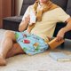 thumbnail image 5 of Balery Modern Ice Cream Pantalones cortos de pijama de punto de algodón para hombre con cinturilla y bolsillos-Medium, 5 of 6