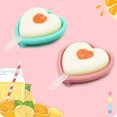 thumbnail image 3 of Bewildely Molde para helado en forma de corazón, 40ml, resistente a la temperatura, con tapa, cocina, congelador, molde para hacer postres, Cocina y Comedor Amarillo, 3 of 6