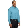 thumbnail image 4 of Port Authority Extended Size Long Sleeve Shirt (S608ES) Maui Blue, 9XL, 4 of 6