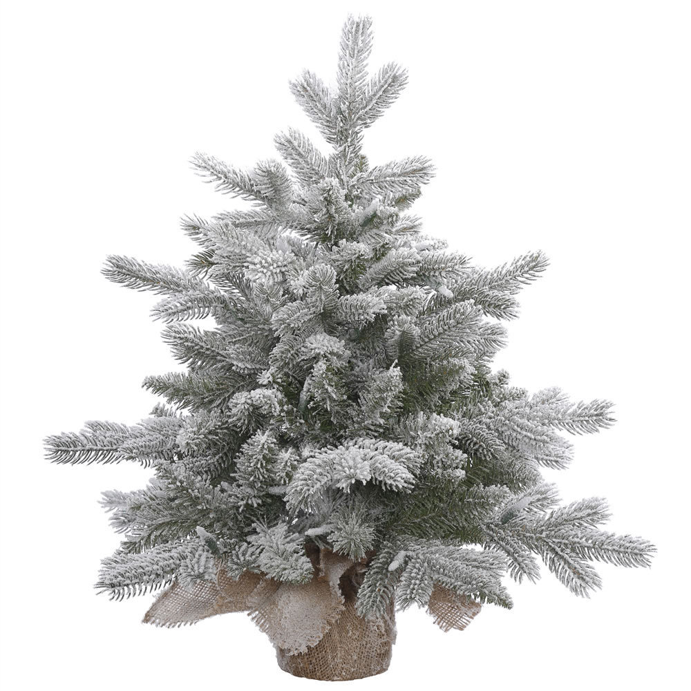 Vickerman Unlit 1.5' Frosted Sable Pine Artificial Christmas Tree - image 2 of 2
