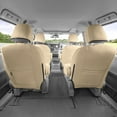thumbnail image 5 of For 2011-2020 Toyota Sienna 7 Passenger FH Group Custom Fit Faux Leather Car Seat Covers - 2nd Row  Solid Beige, 5 of 5