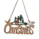 thumbnail image 2 of Letrero colgante de puerta Jadeshay reno de Papá Noel madera Navidad, 2 of 10