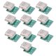thumbnail image 2 of Placa de conexión Hembra USB, 10 Piezas USB Tipo A Placa de conexión Hembra Tipo A Conector Adaptador de Paso de 2,54 mm Dip, 2 of 8