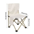 thumbnail image 3 of Outdoor Camping Chair, Foldable Lightweight Design, Metal Frame Construction, Comfortable Curved Backrest, Non-Slip Foot Caps, Portable Seat for Fishing, Picnics, Beach, Outdoor Events, 3 of 5