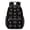 Black Cat and Dog Paw Print Black Pattern, variant on Folk Art Cat and Flower Beige Pattern 17" Waterproof Oxford School Backpacks for Teens, S-Shape Padded Straps, for School, Travel, Hiking, Camping