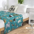 thumbnail image 5 of Animal Dog Blanket for Boys Girls, Dog Lovers Gifts, Fleece Dog Throw Blanket for Kids Adults,Super Soft Warm Blanket Lightweight Flannel Blankets for Bed Couch (50"x40", Animal Dog), 5 of 6