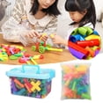 thumbnail image 3 of Yousi Pipe Building Block Set (150 Pieces), Learning Toy Pipes & Spouts & Joints 300 Build Tank Scootie Moter Skills Designs Educational Building Set for Kid Ages 3+ Multicolor, 3 of 8