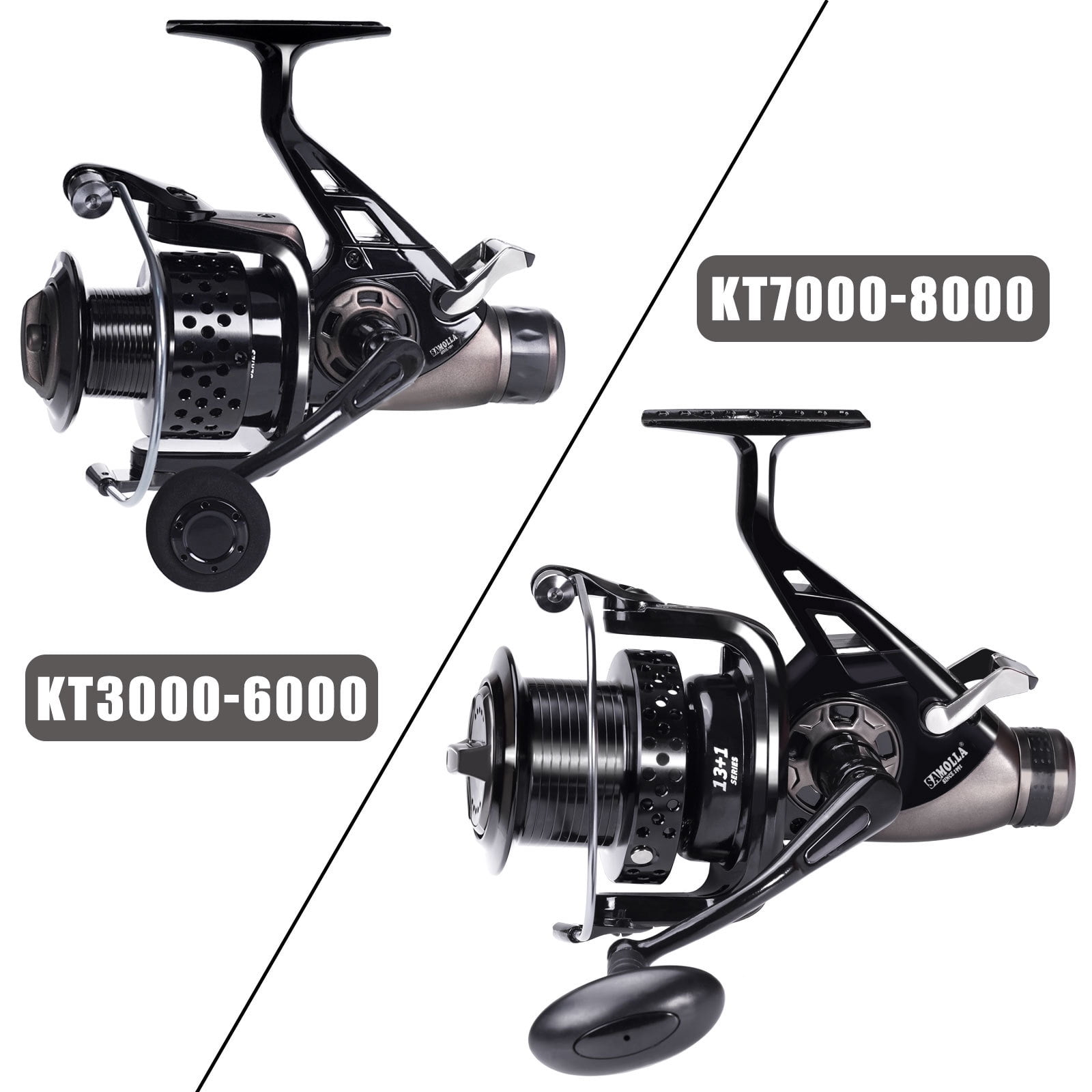 Metal Carp Fishing Reel Double Unloading Distant Wheel Saft Water Surf Peche Spinning Reels Carretilha De Pesca 23kg Drag