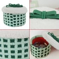 thumbnail image 6 of YHAICO Easter Candy Eggs Small Flower Basket Easter Gifts Bags Egg Storages Cute Cookies Beach Storage for Holiday Picnic Christmas Desktop Covered Snack Storage Box Living Room Clutter Basket, 6 of 6