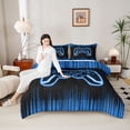 thumbnail image 4 of Castle Fairy Teens Female Men Green Gamepads Twin Comforter Sets,Video Game Bedding Set, 4 of 8