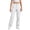 White1, variant on Uniform Pants for Girls,Back To School Outfits for Girls,Bootcut School Uniform Slacks Flared Pants Elastic Waist Pull On Straight Leg Long Trousers