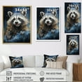 thumbnail image 4 of Designart "Boisterous Raccoon Wash" Bathroom Wall Decor, 4 of 7