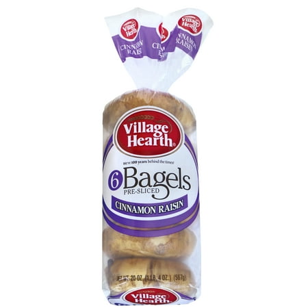 Pan O Gold Baking Village Hearth Bagels, 6 ea